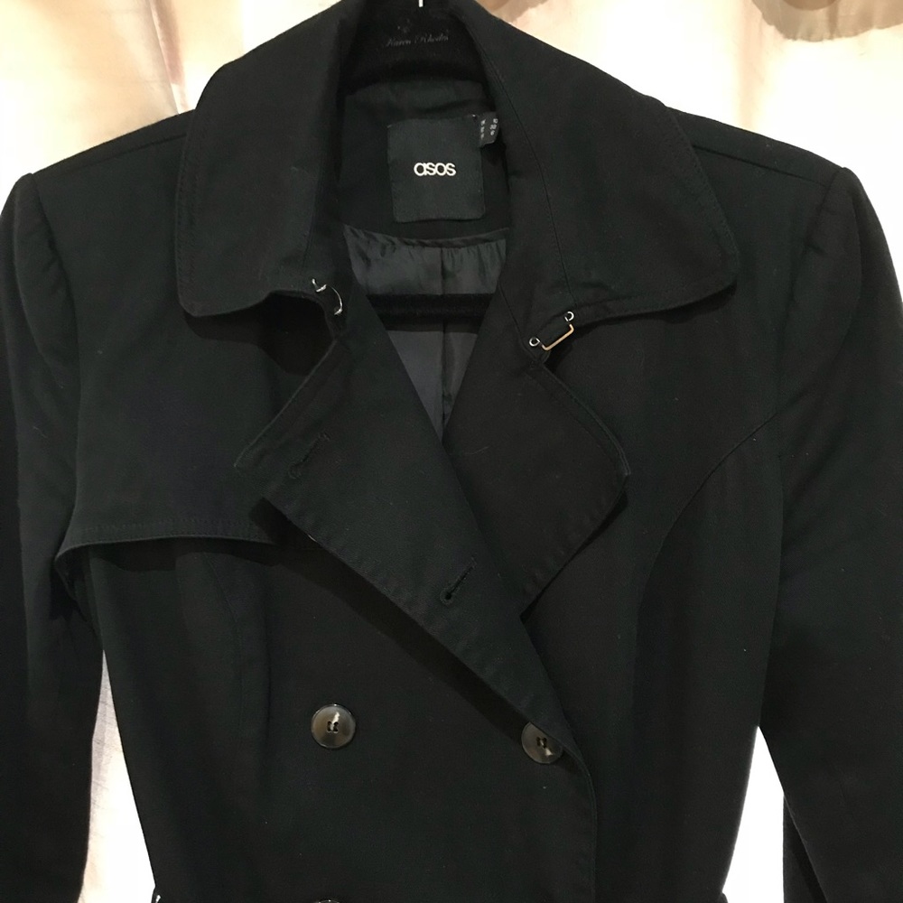 Black ASOS trench